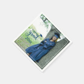 おめでとう大学院写真卒業ナプキンス スタンダードカクテルナプキン (角)