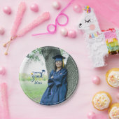 おめでとう大学院写真卒業紙プレート ペーパープレート (パーティー)