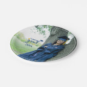 おめでとう大学院写真卒業紙プレート ペーパープレート (アングル)