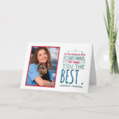 おめでとう大学院写真撮影卒業シニアクラス カード (正面)