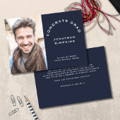 おめでとう大学院写真男海軍の発表 案内状