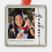 おめでとう大学院写真研究科 メタルオーナメント (正面)