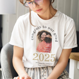 おめでとう大学院写真2023年卒業 Tシャツ