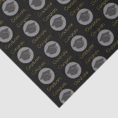 おめでとう大学院卒業キャップ・オン・ブラック 薄葉紙 (詳細)