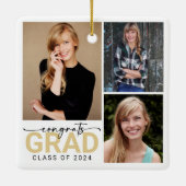 おめでとう大学院卒業記念写真保存会 セラミックオーナメント (裏面)