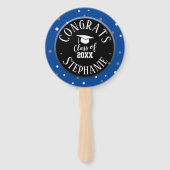 おめでとう大学院名はっきりした文字ハンドファン ハンドファン (正面)