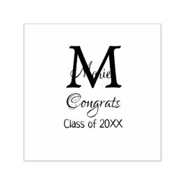 おめでとう大学院名monogram green pink blue t セルフインキングスタンプ