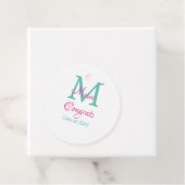 おめでとう大学院名monogram green pink blue t フェイバータグ (インサイチュ)