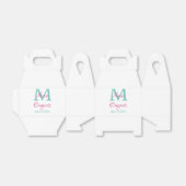 おめでとう大学院名monogram green pink blue t フェイバーボックス (折り畳みなし)