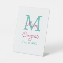 おめでとう大学院名monogram green pink blue t