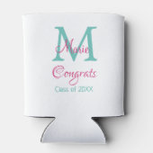 おめでとう大学院名monogram green pink blue t 缶クーラー (裏面)