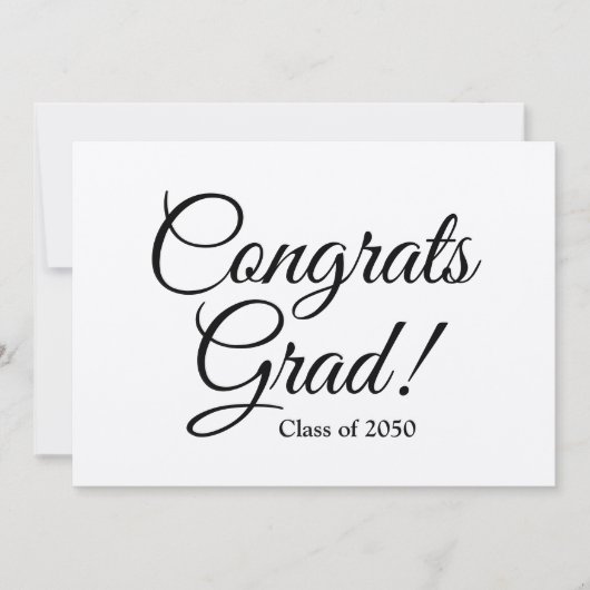 おめでとう大学院学年のカスタム卒業式 カード (正面)