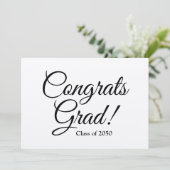 おめでとう大学院学年のカスタム卒業式 カード (スタンド正面)