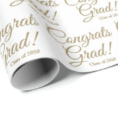 おめでとう大学院白金ゴールドカスタム教科年 ラッピングペーパー (ロールコーナー)