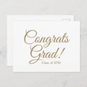 おめでとう大学院白金ゴールドスカスタムクリプト年 ポストカード (正面/裏面)