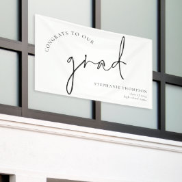 おめでとう大学院黒字卒業発表 横断幕