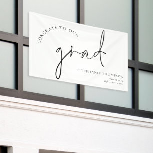 おめでとう大学院黒字卒業発表 横断幕