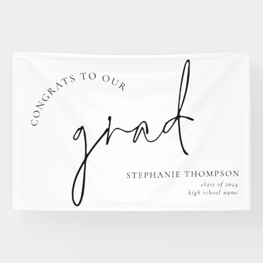 おめでとう大学院黒字卒業発表 横断幕 (横)