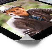 おめでとう大学院31フォトコラージュあなたのカラーフォーム ポスター (角)