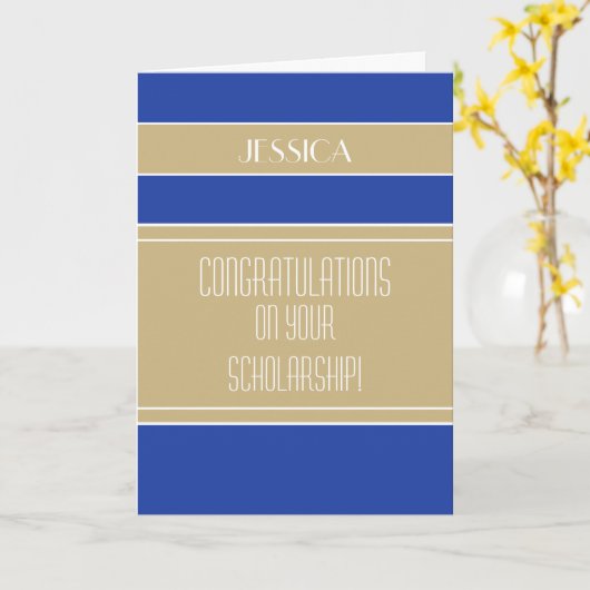 おめでとう奨学金受給者証 カード (黄色い花)