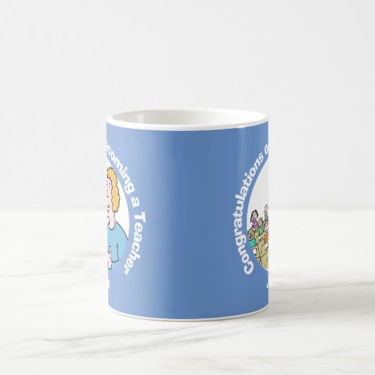 おめでとう女性先生 コーヒーマグカップ (中央)