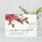 おめでとう妊娠おめでとうベビークリスマス カード (スタンド正面)