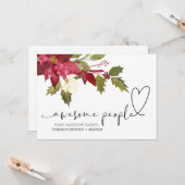 おめでとう妊娠おめでとうベビークリスマス カード (正面/裏面インサイチュ)