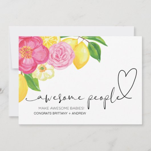 おめでとう妊娠おめでとう新生児 カード (正面)