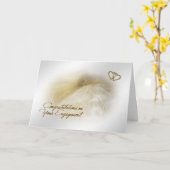 おめでとう婚約グリーティングカード カード (黄色い花)