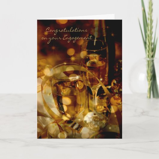 おめでとう婚約 カード (正面)