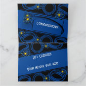 おめでとう婚約!(ダークブルー) カード (内部)