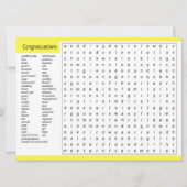 おめでとう婚約 案内状 (正面)