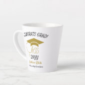 おめでとう学感動的科金ゴールド カフェラテマグ (左アングル)