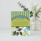 おめでとう孫娘Any大事な行事カード ポストカード (スタンド正面)