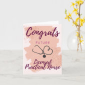 おめでとう将来LPNカード カード (黄色い花)