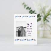 おめでとう御夫婦50周年 結婚記念日 ポストカード (スタンド正面)