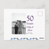 おめでとう御夫婦50周年 結婚記念日 ポストカード (裏面)