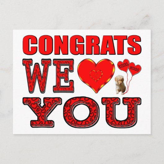 おめでとう愛 ポストカード (正面)