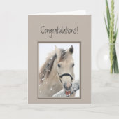 おめでとう態度の馬 カード (正面)