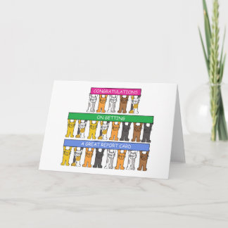 おめでとう成績レポートカード カード