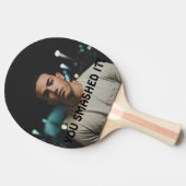 おめでとう打ち砕パーソナライズされたいた 卓球ラケット (横)