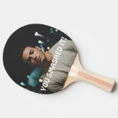 おめでとう打ち砕パーソナライズされたいた 卓球ラケット (横)