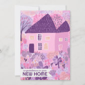 おめでとう新しいホームガーデンウォーターカラーキュート カード (正面)