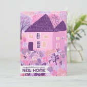 おめでとう新しいホームガーデンウォーターカラーキュート カード (スタンド正面)