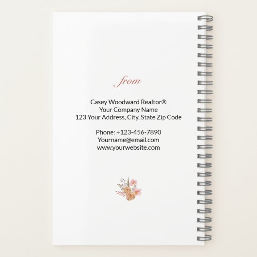 おめでとう新しいホームファミリー名年レシピ ノートブック (裏面)