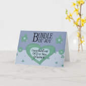 おめでとう新しい祖父母カード カード (黄色い花)