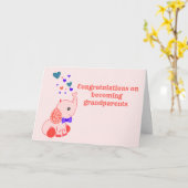 おめでとう新しい祖父母 カード (黄色い花)