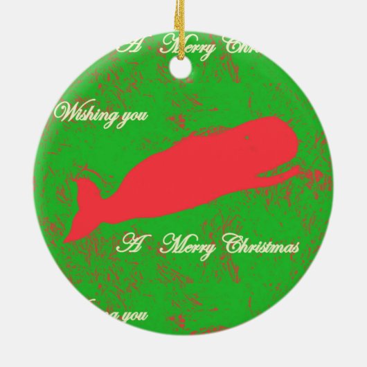 おめでとう新年/メリークリスマスオーナメント セラミックオーナメント (裏面)