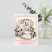 おめでとう新生児はがき ポストカード (スタンド正面)