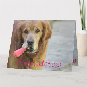 おめでとう新生児ガール カード